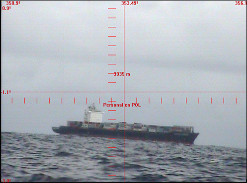 Merchant ship identification with periscope