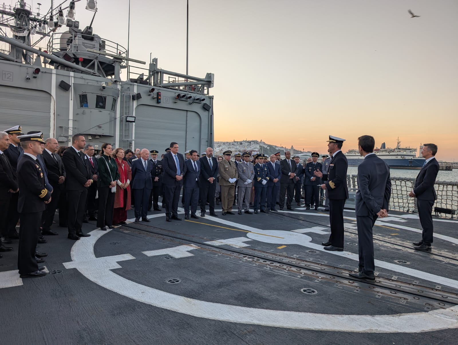 Visit by civil and military authorities in Tangier