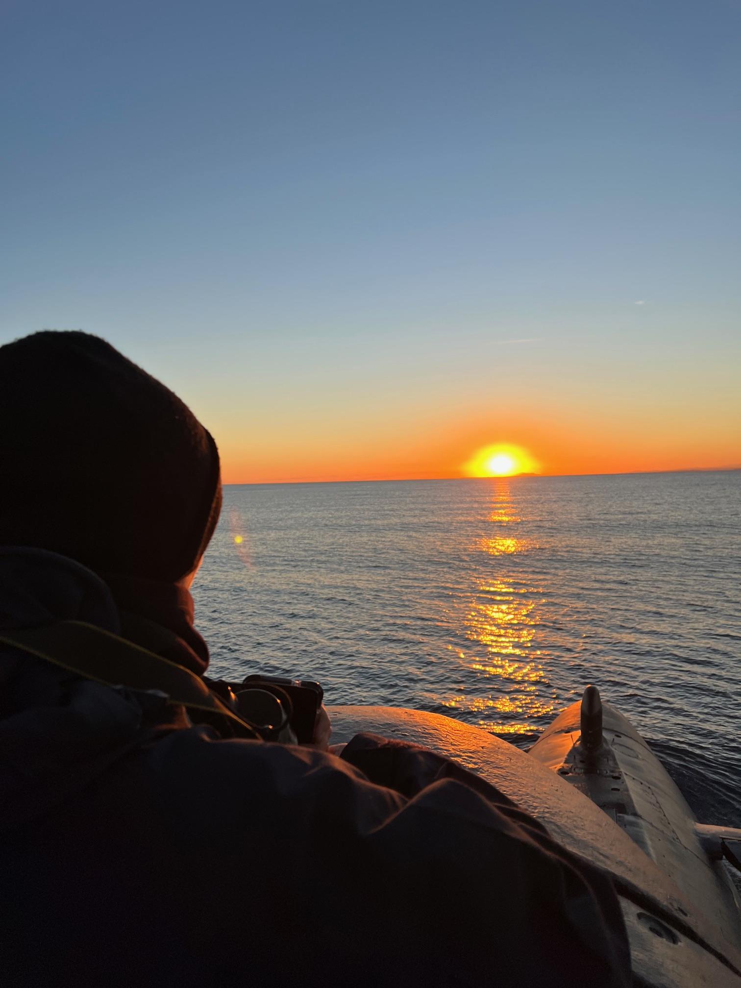 The submarine Galerna sailing towards the port of Cartagena