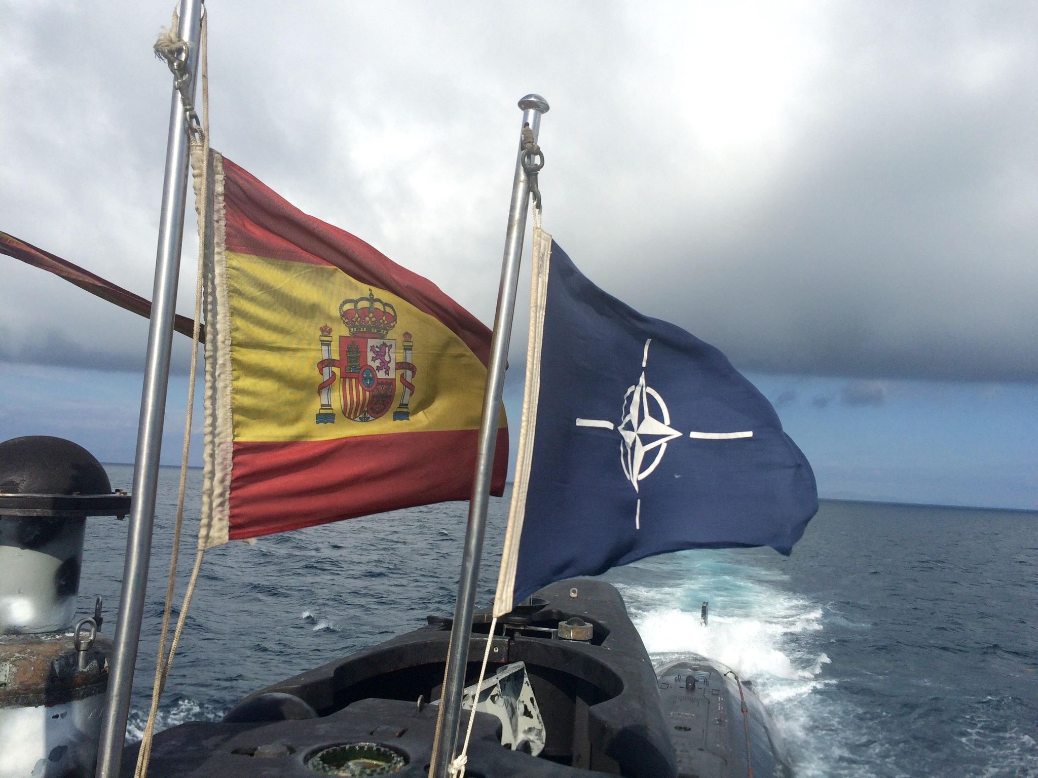 Galerna sailing on the surface