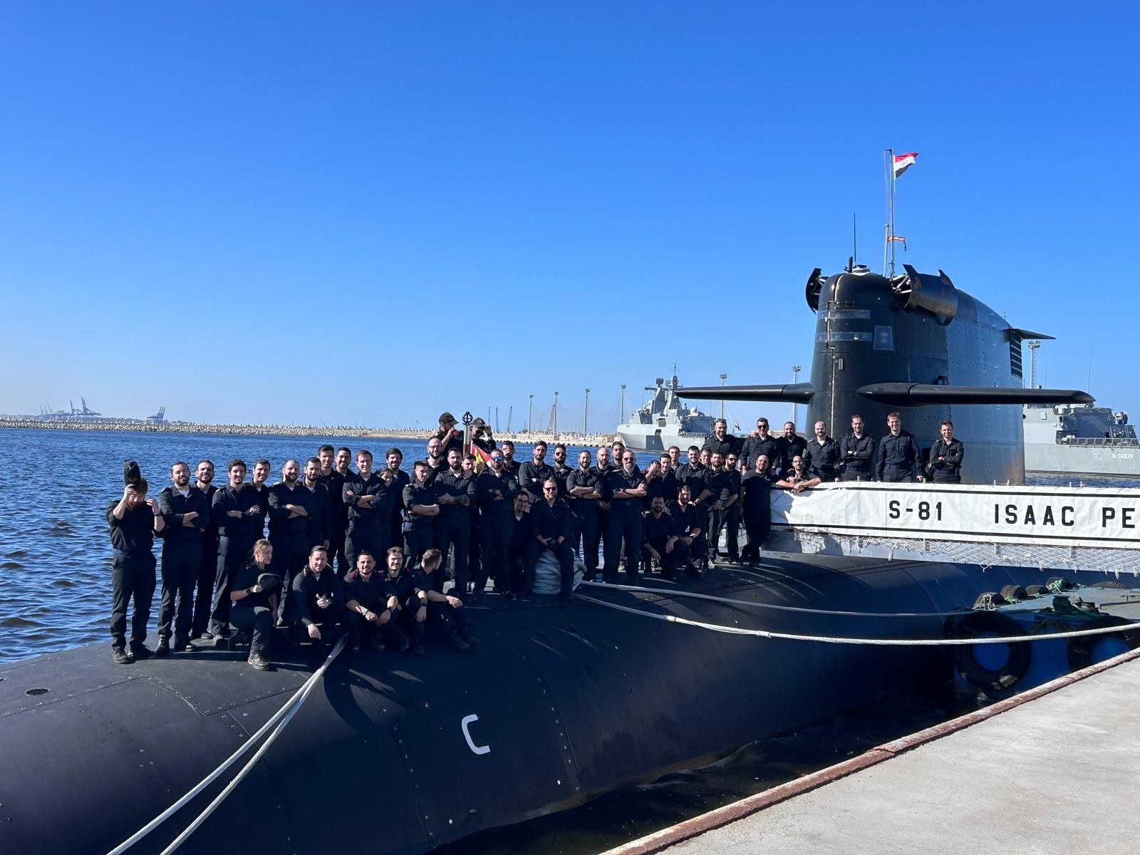 Crew of the submarine 'Isaac Peral'