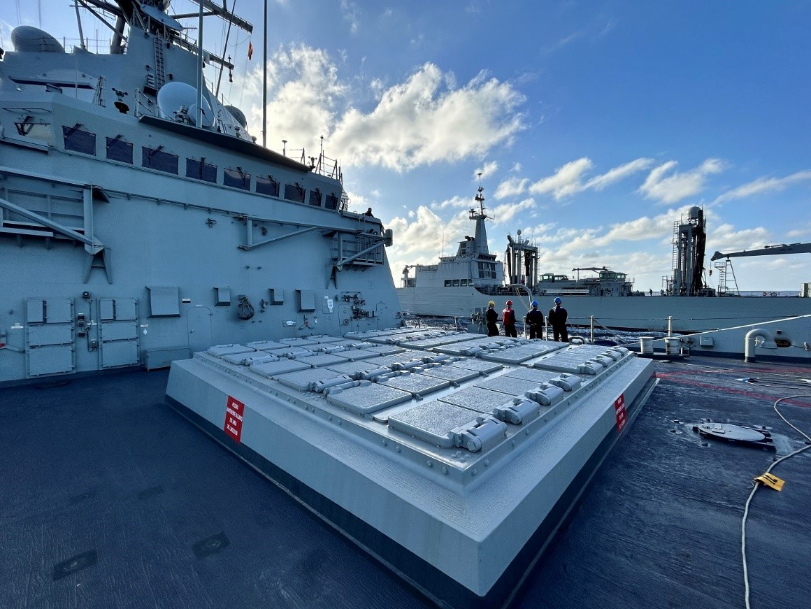 At-sea bunkering with the BAC ‘Cantabria’ in the SNMG-2