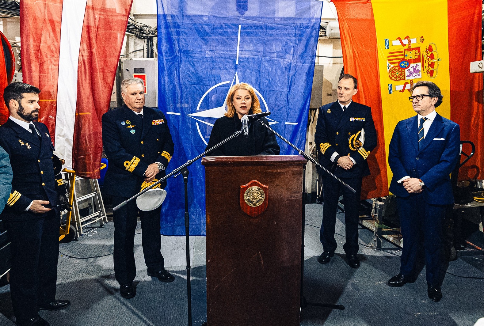 Latvian Prime Minister Evika Siliņa during her visit