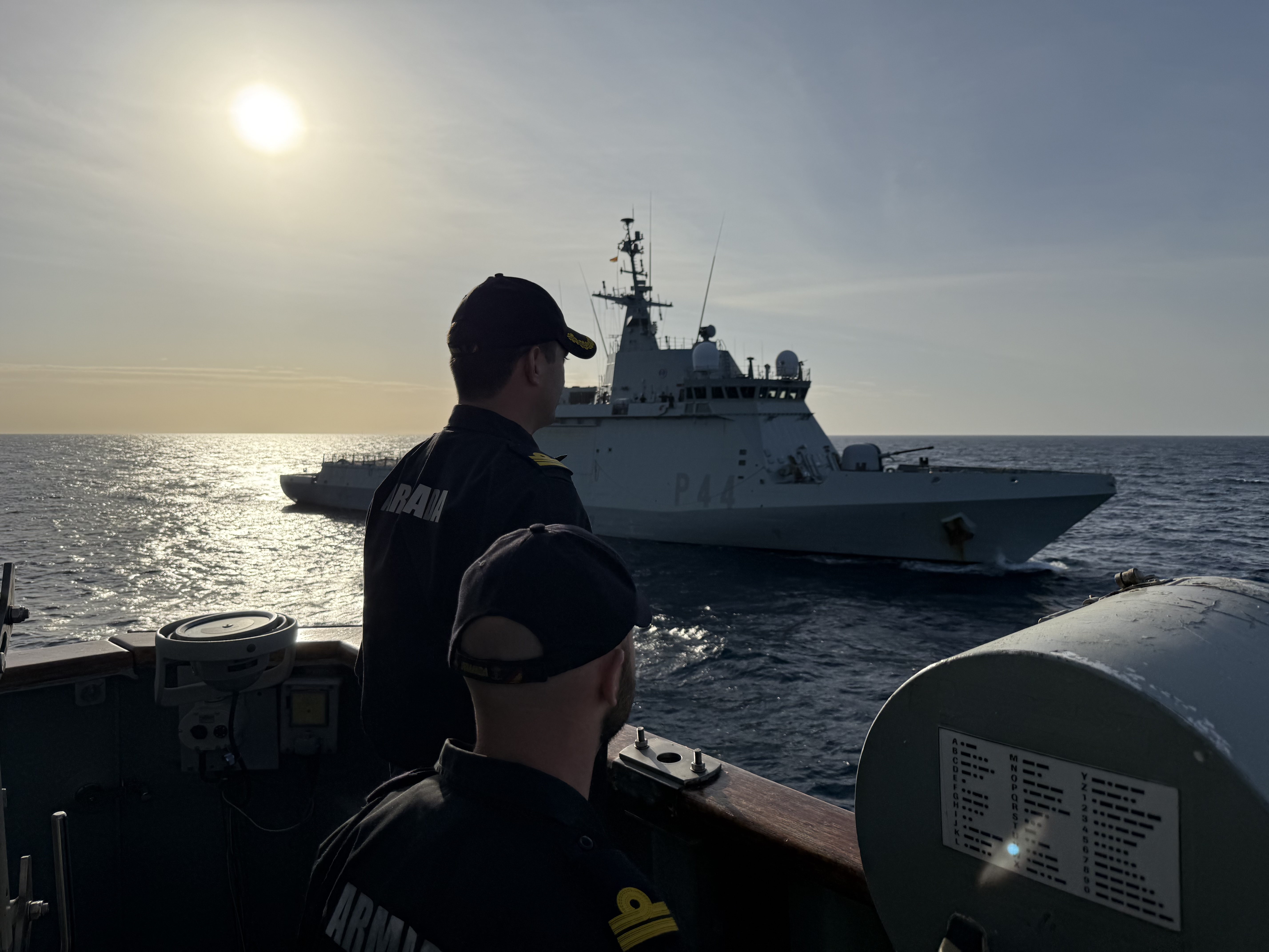 M-35 ‘Duero’ Minehunter meets ‘Tornado’  Maritime Action Ship (OPV)