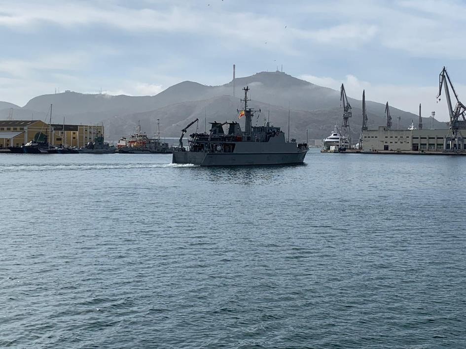 Mine hunter 'Tambre' sets off to join NATO's  Standing Maritime Group