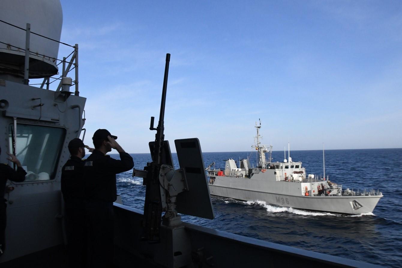 M-35 ‘Duero’ Minehunter during navigation