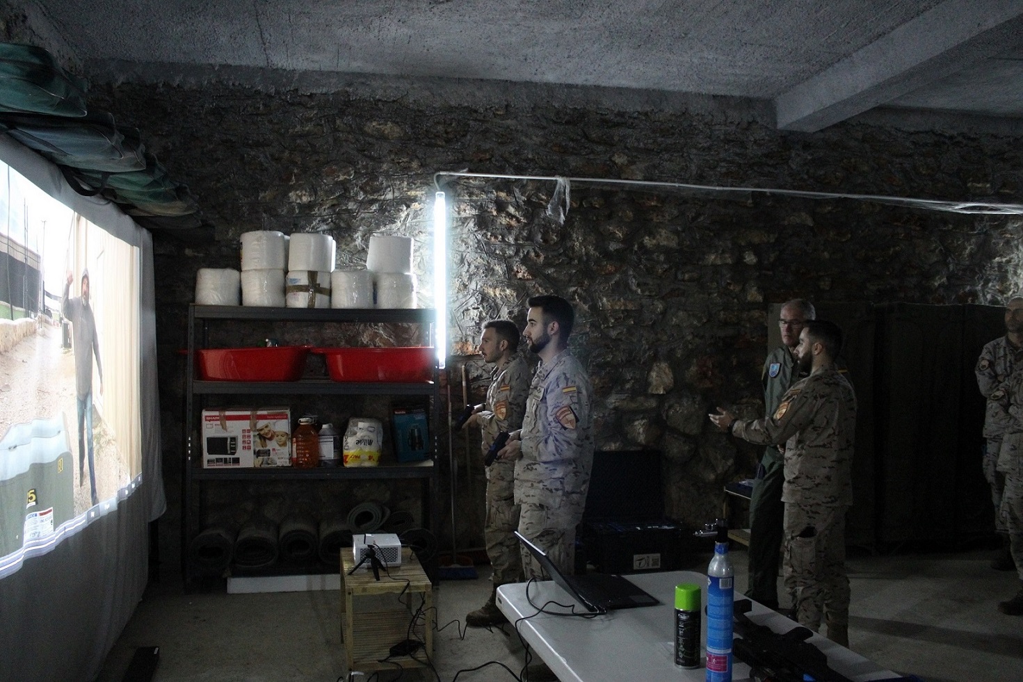 Visit to the shooting simulator