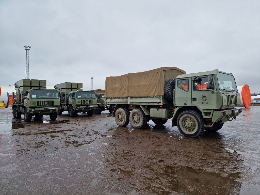 Vehicles at Amari Base