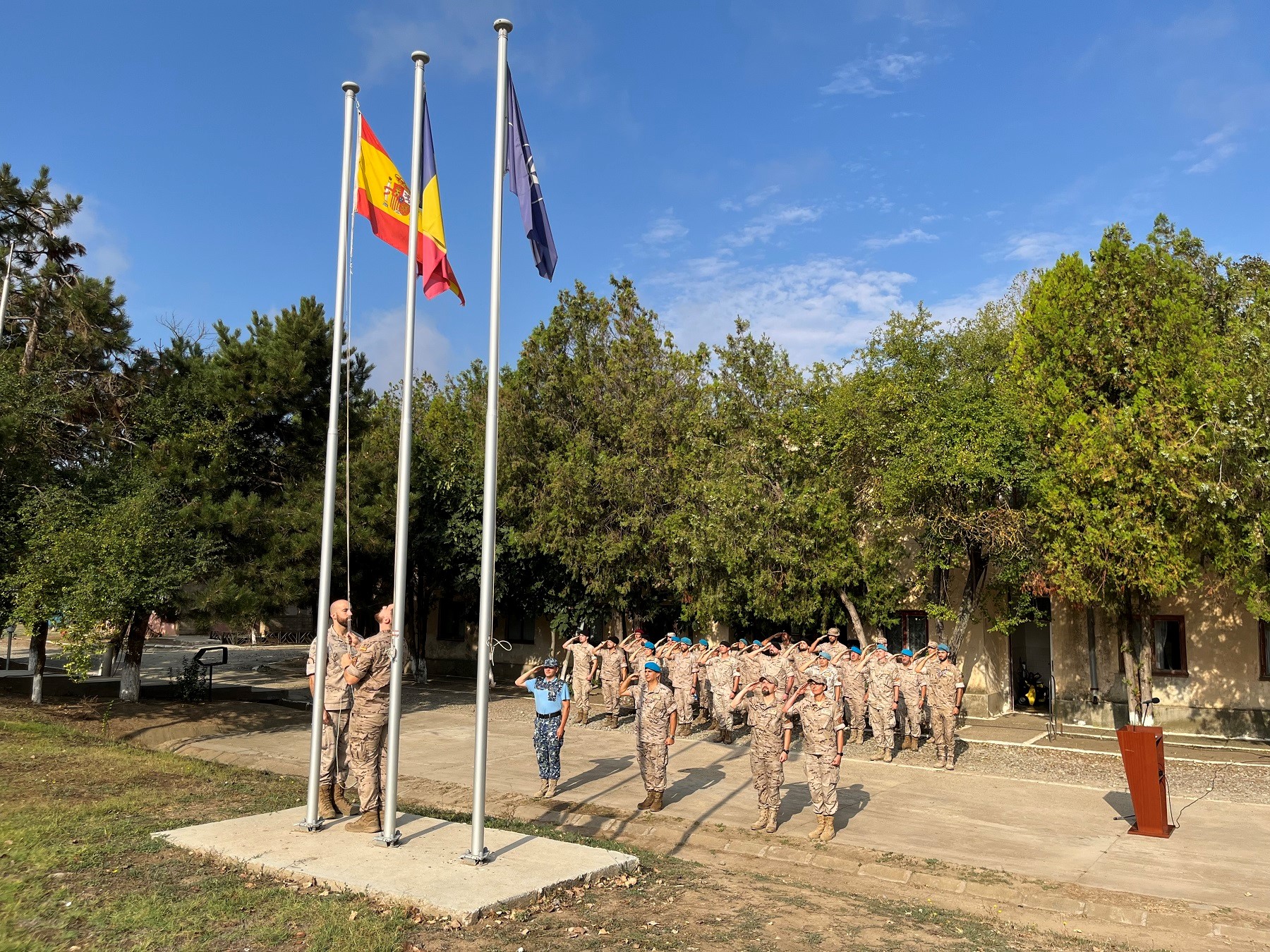 Flag-raising ceremony