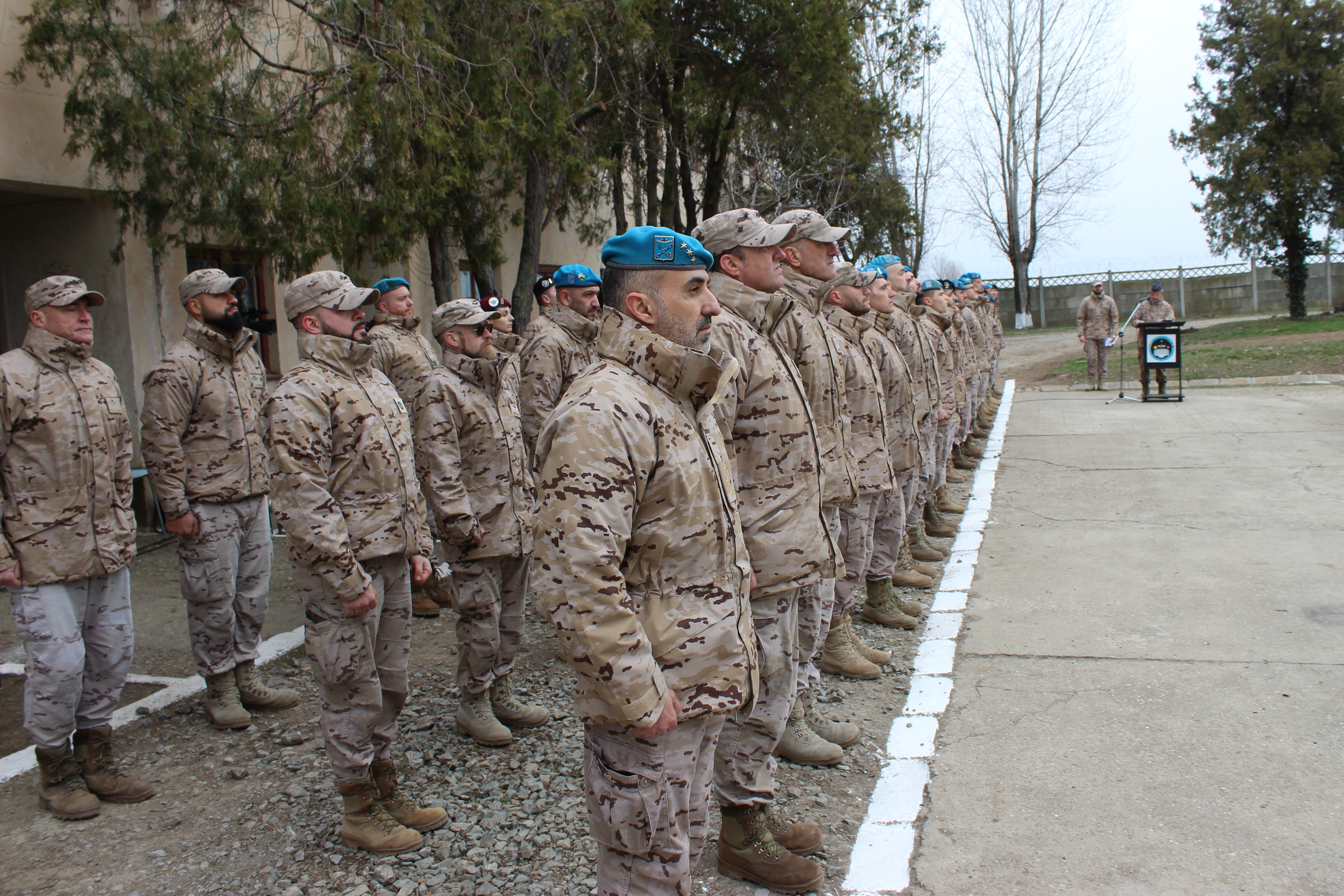 Relief ceremony at 'Tigru' detachment