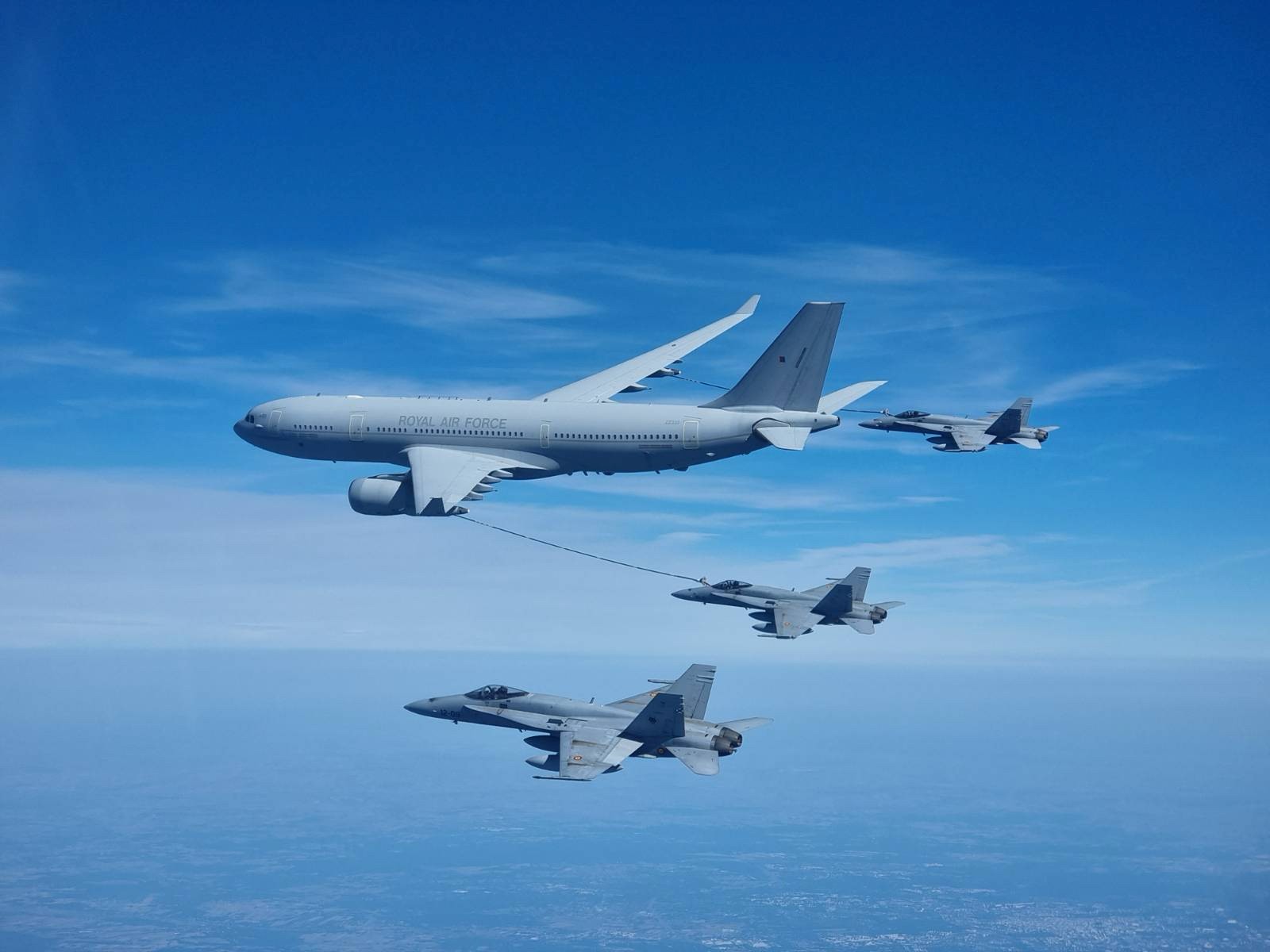 Air to Air Refueling during the mission