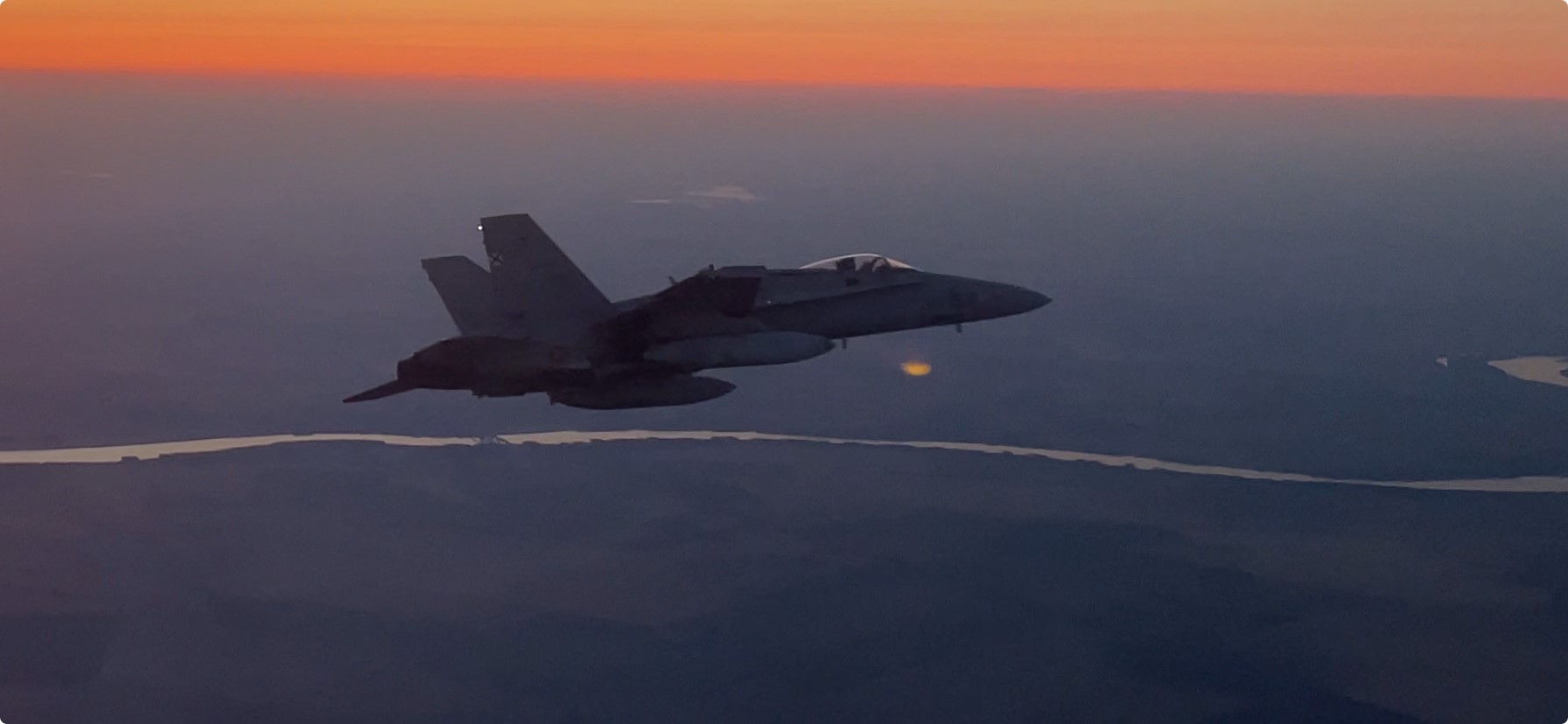 First flight of the EF-18 Paznic DAT