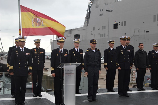 Formation of the crew of the frigate 'Numancia'