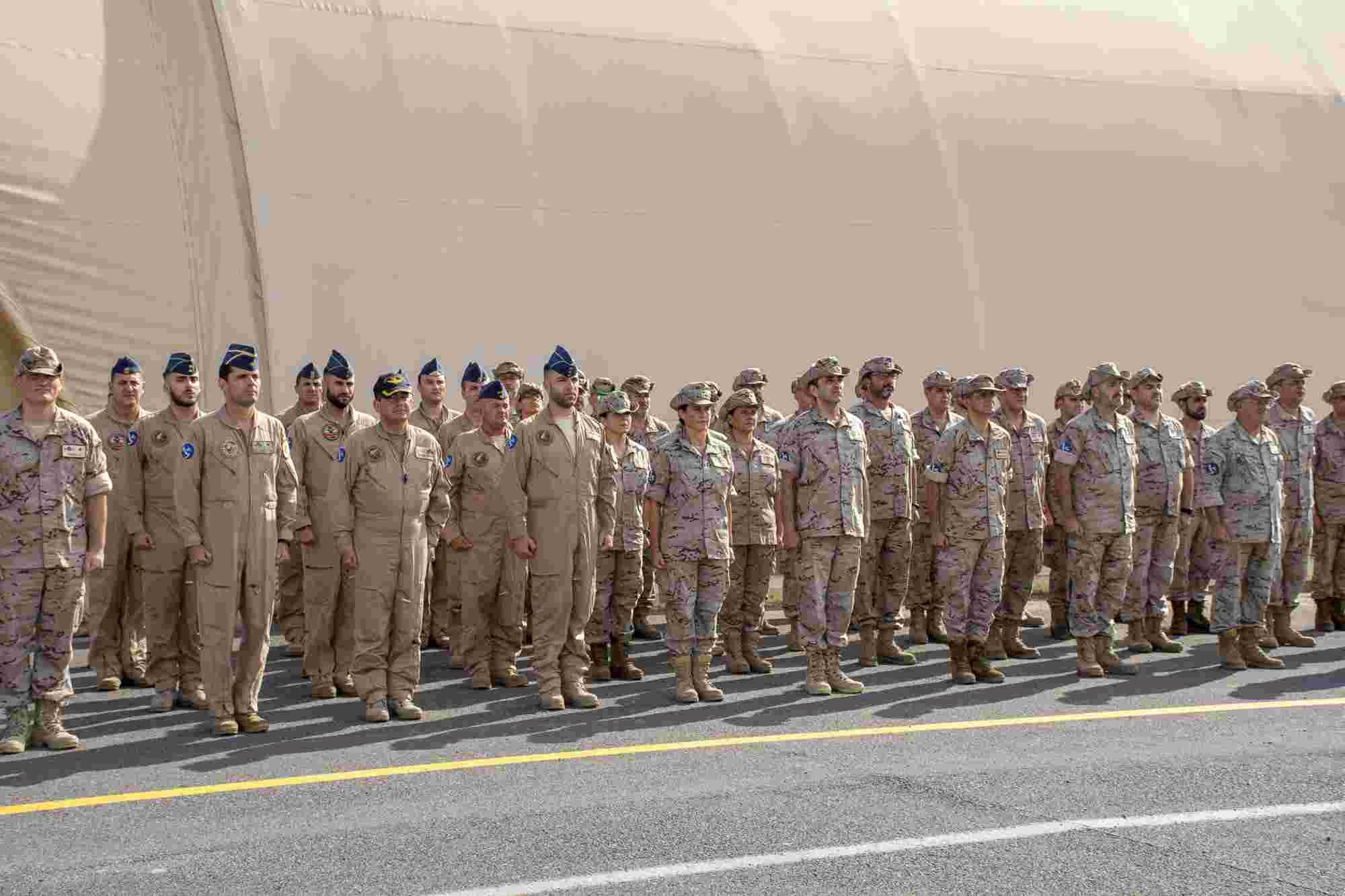 Members of the 35th contingent