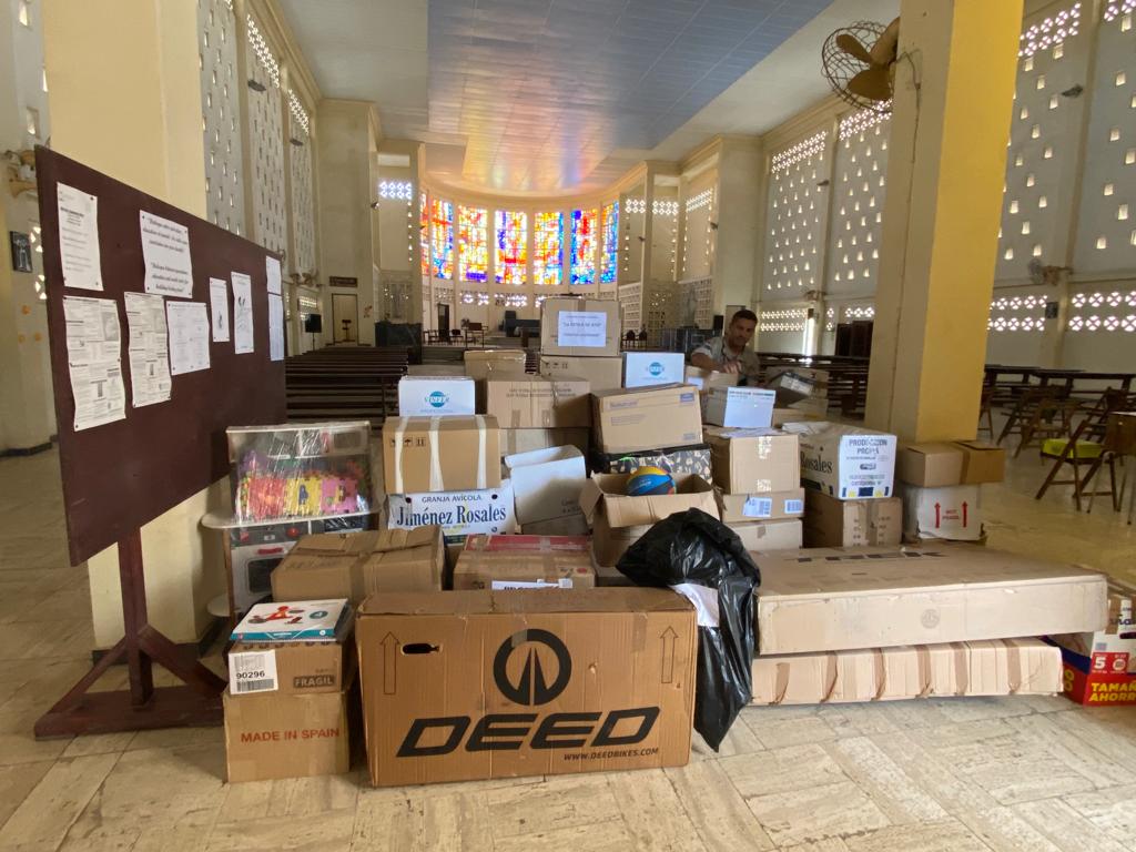 Material donated to the Diocese