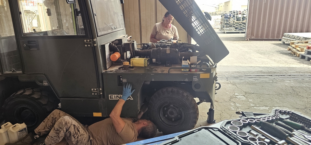 Maintenance tasks in the military tow tractor