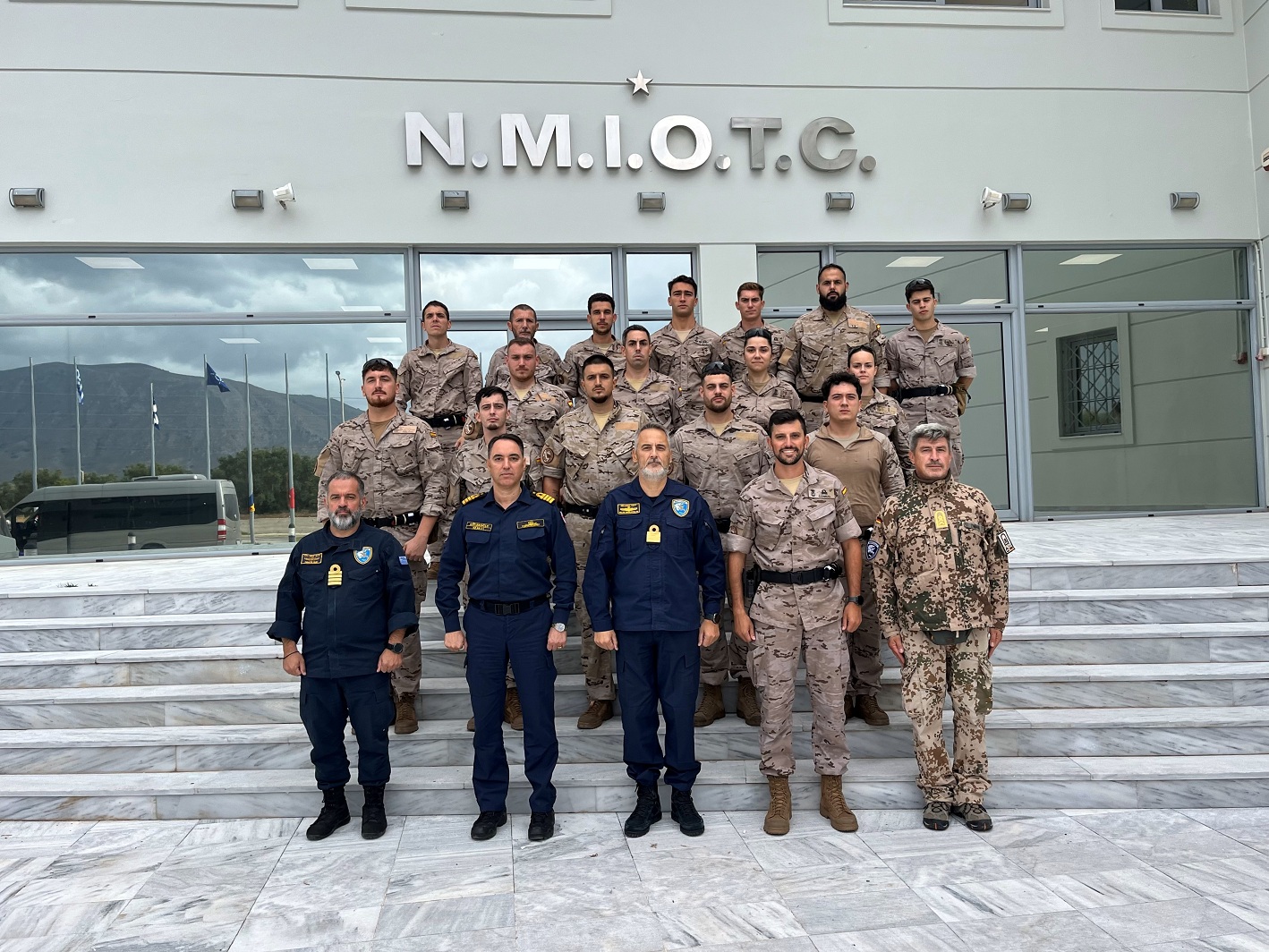 Boarding team from the frigate ‘Santa María’ at the NMIOTC