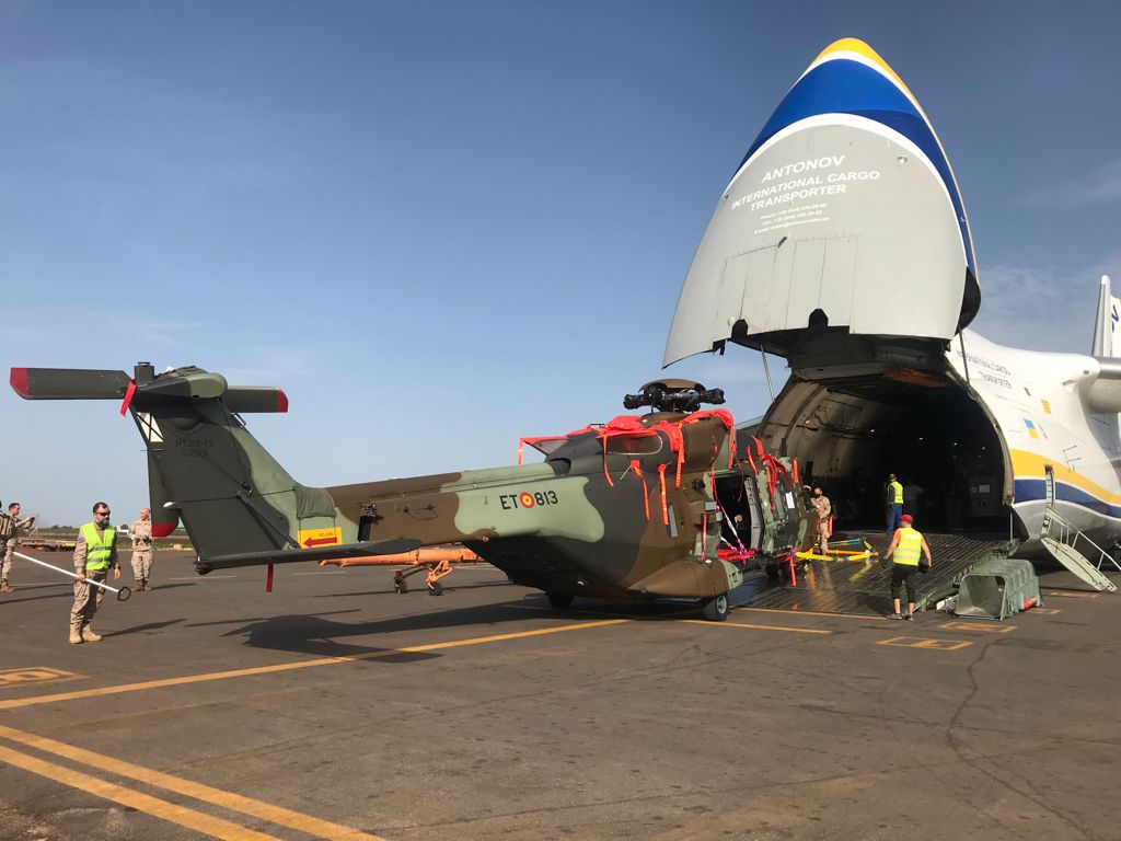 NH90 disembarking operation