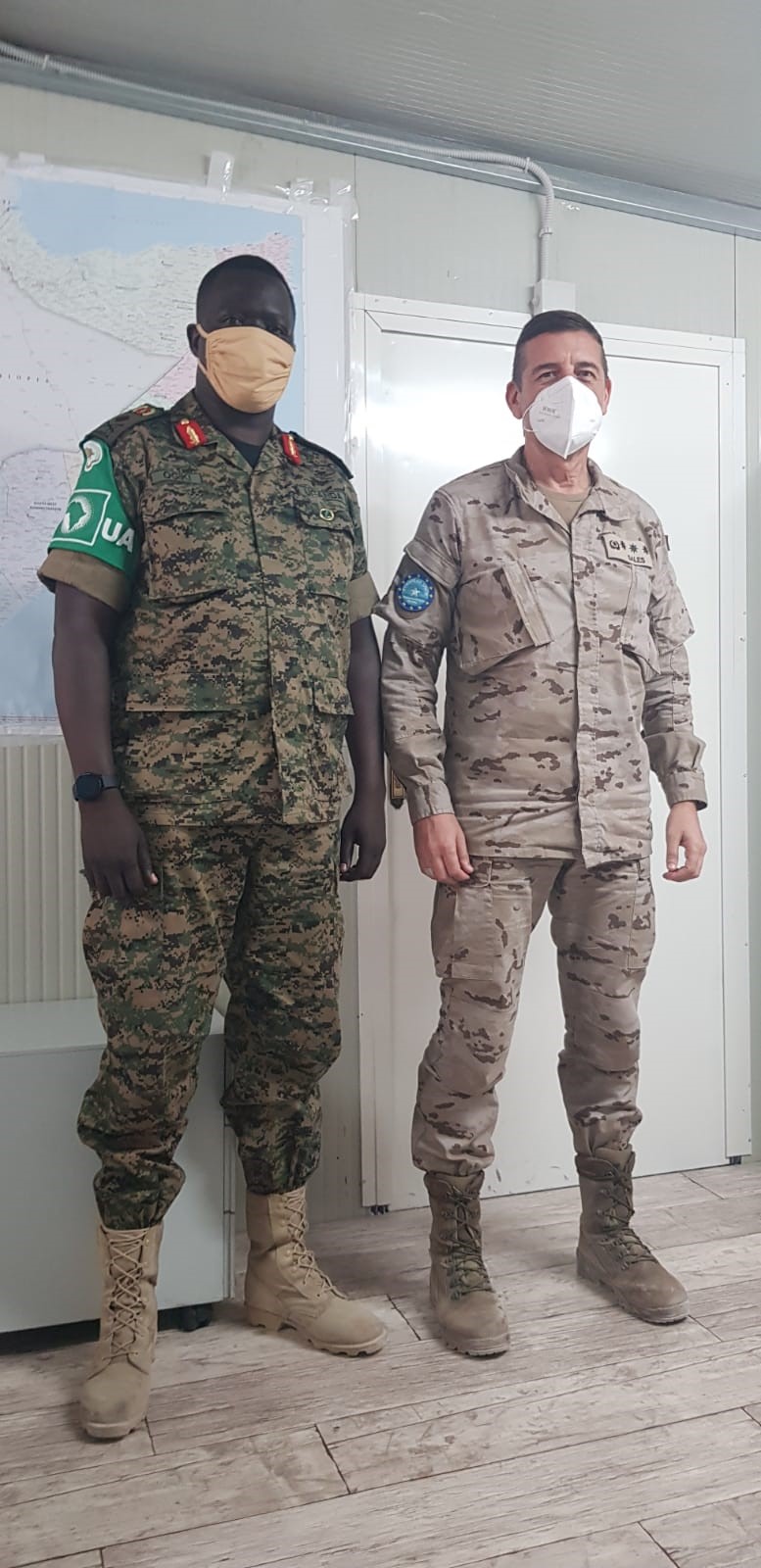 Colonel Sales with General Ogki