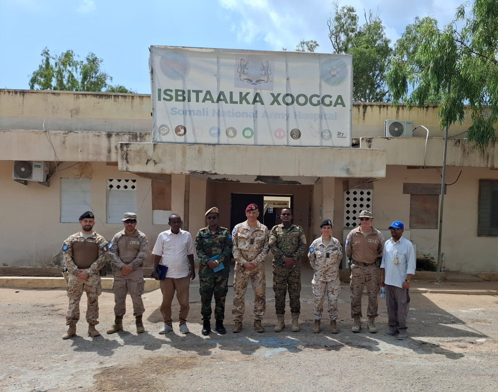 Visit to the military hospital