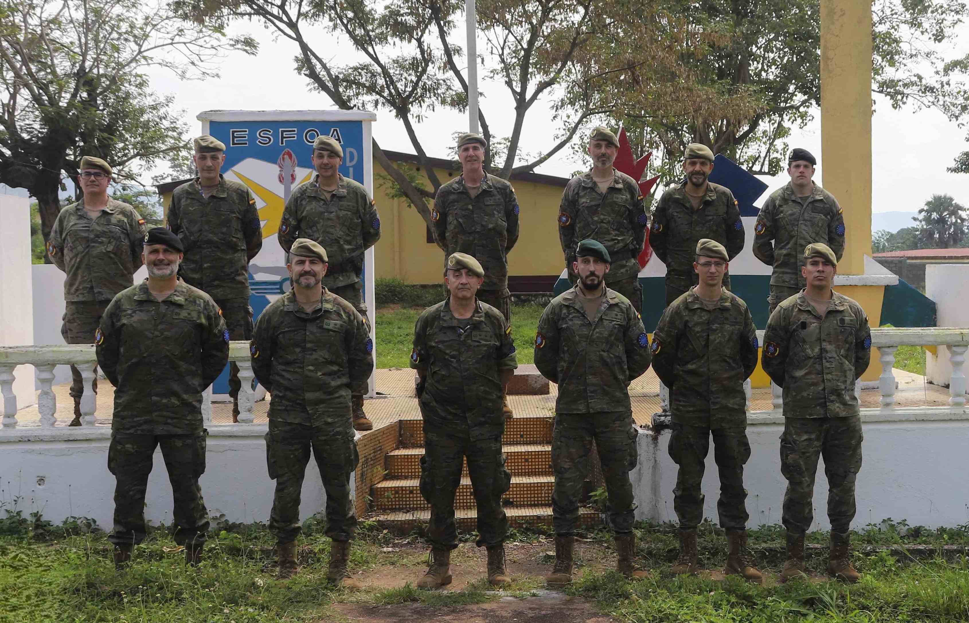 Incoming and outgoing contingent at Camp Kassai