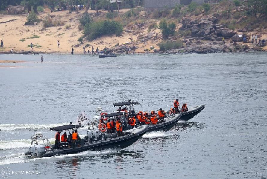 A view from the exercise on the Ubangui River