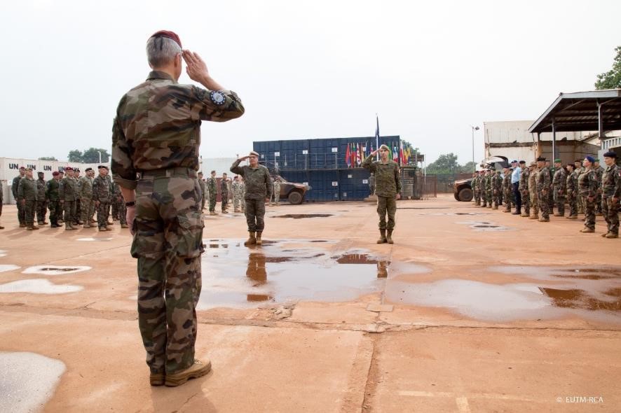 Hand over at Spanish detachments within the European Union Mission in the Central African Republic
