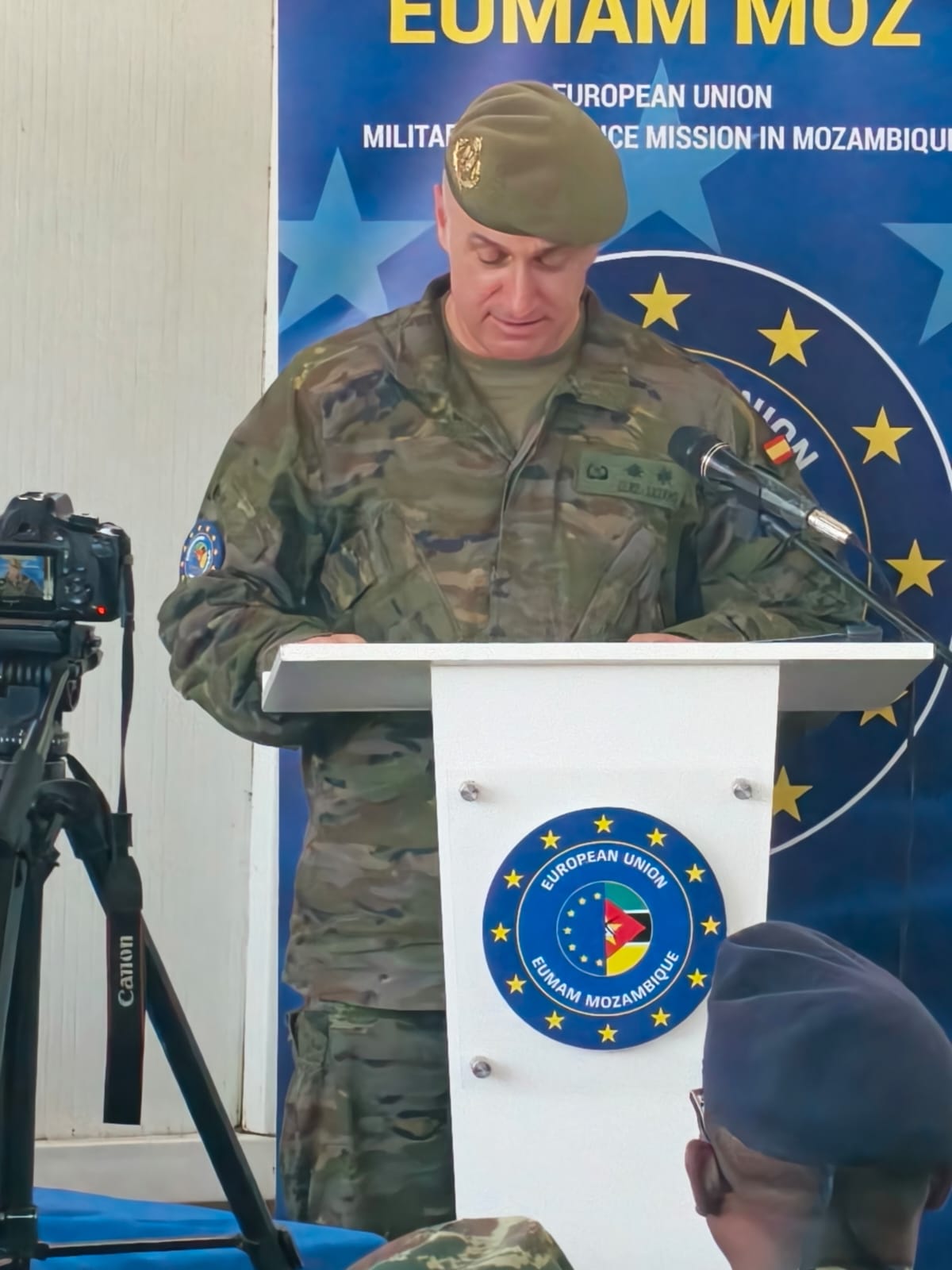 Closing ceremony by Lieutenant Colonel Bernardo González-Lázaro