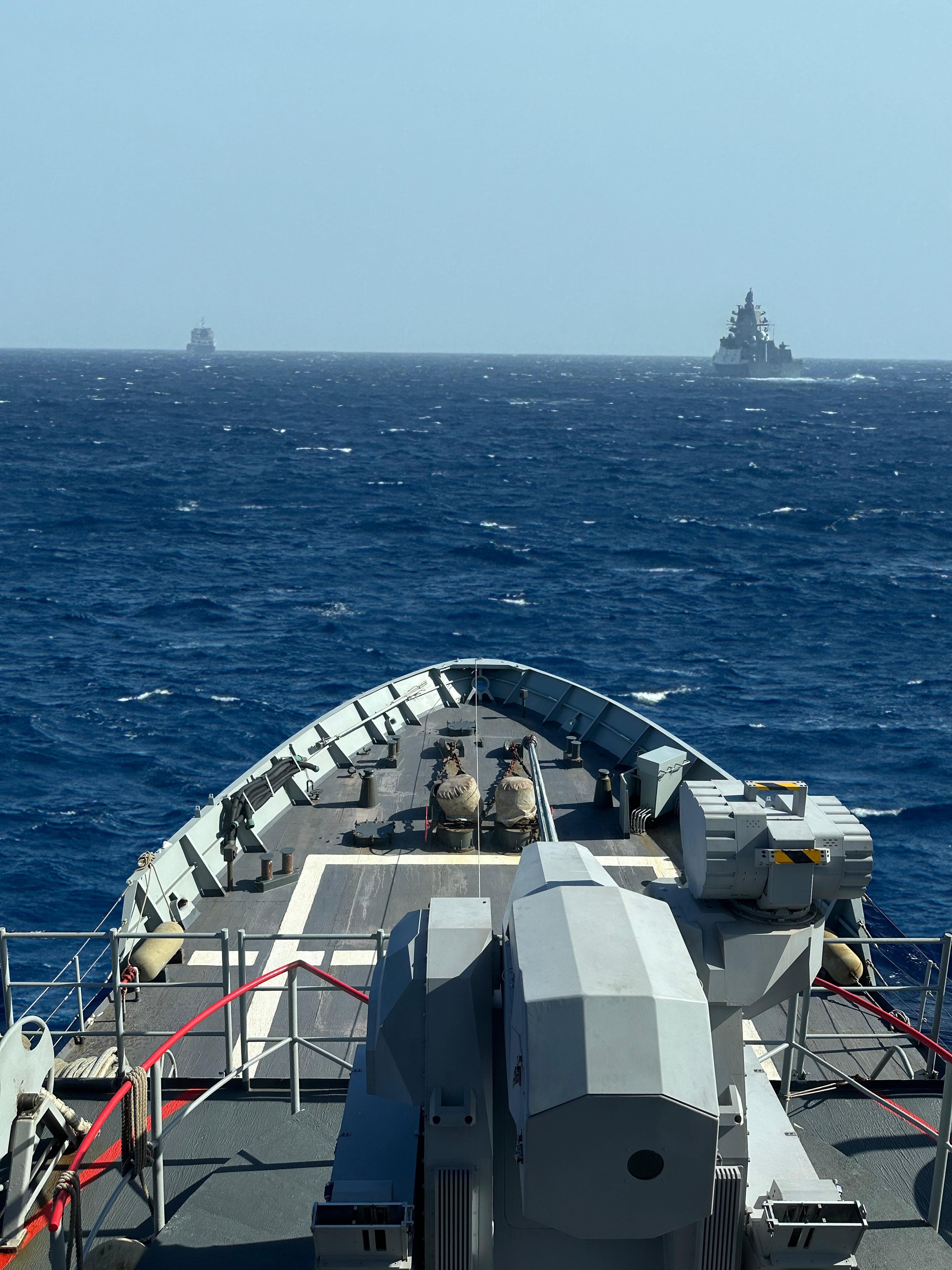 Patrol vessel ‘Vigía’ during tracking of Russian vessels.