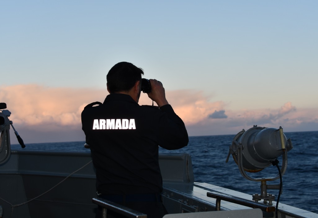 The Tornado crew conducting maritime surveillance