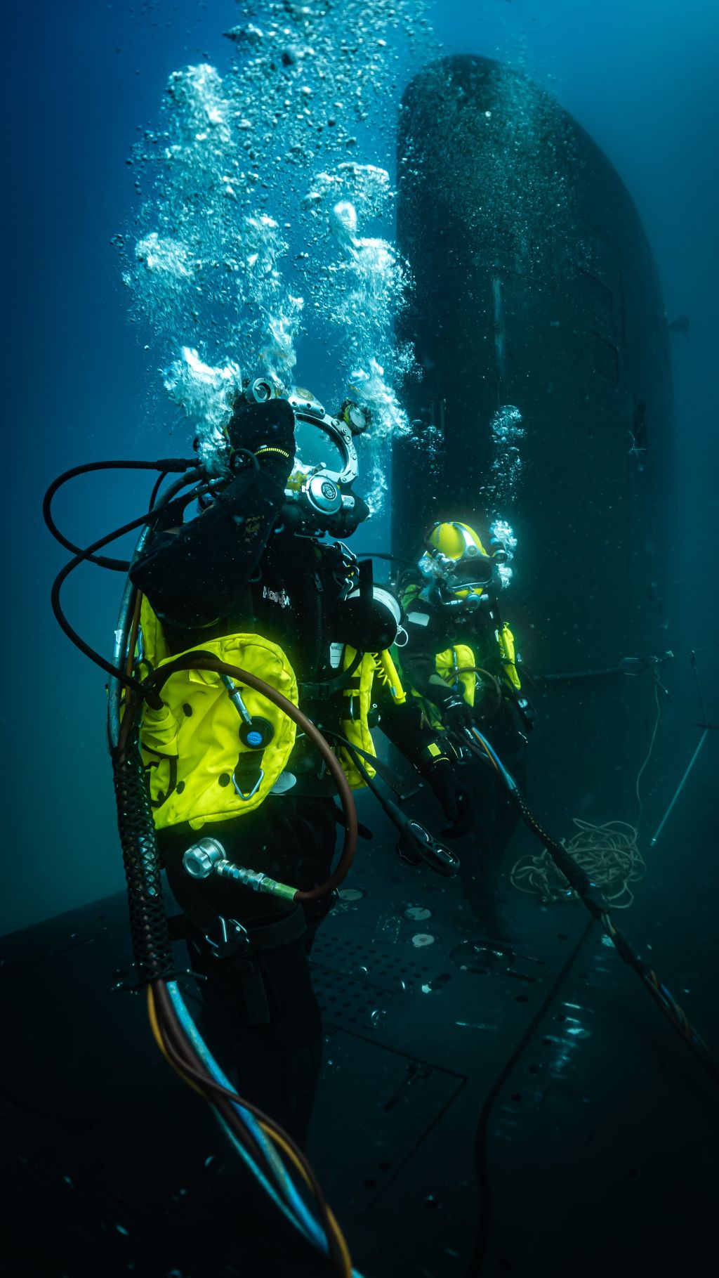 Neptune divers during an operation