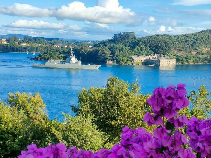 Frigate ‘Blas de Lezo’ on departure from the Arsenal de Ferrol