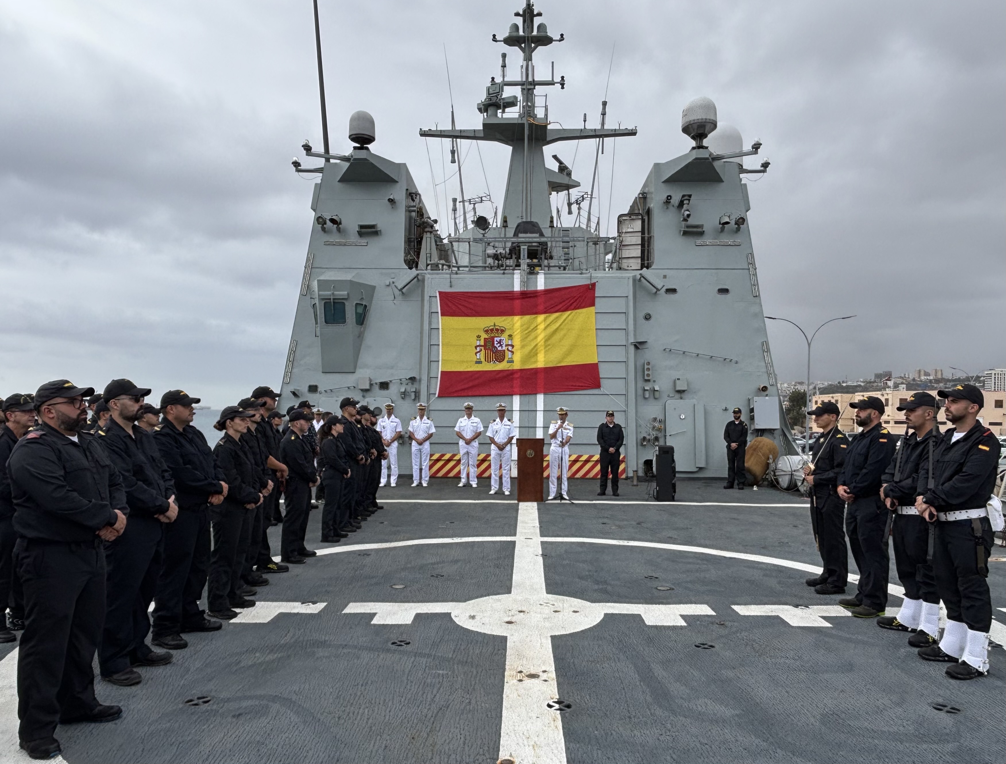 ALCANAR presides over the farewell ceremony for OPV Rayo