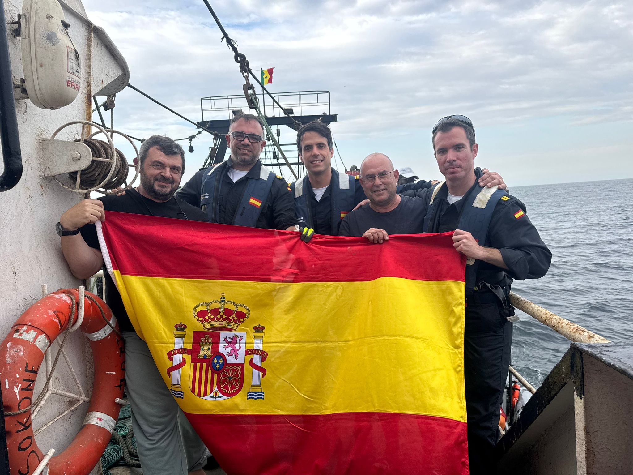 Boarding operations conducted on vessels of Spanish registry or vessels commanded by Spanish nationals