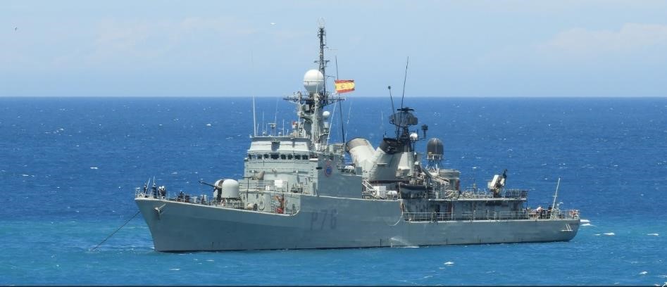 Patrol vessel 'Infanta Elena' carries out surveillance routines on Spanish sovereign waters