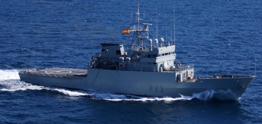 Spanish Patrol vessel 'Vigia' rescues two people on the Alboran Sea