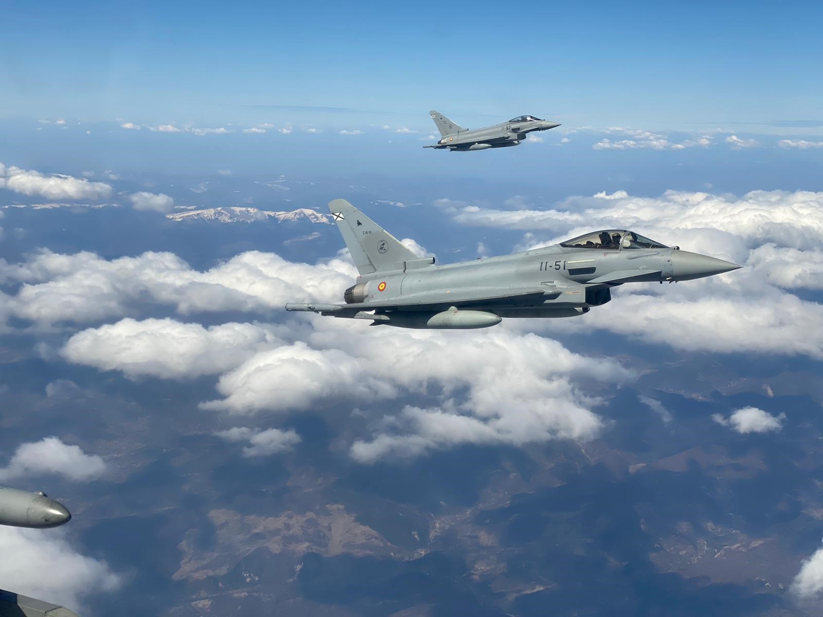Eurofighters from Air Force 11th wing