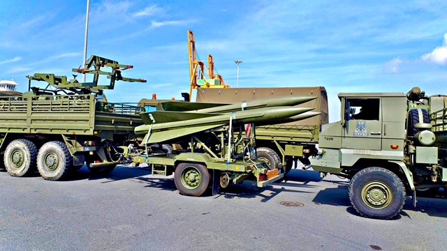 HAWK missiles belonging to the Army