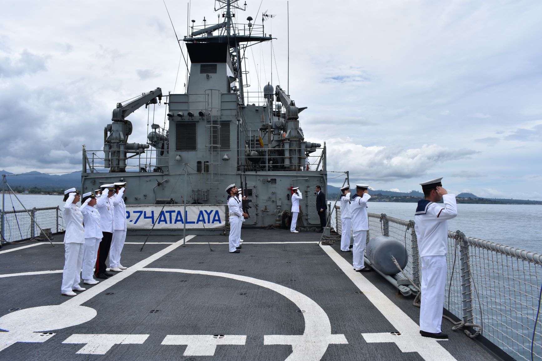 The 'Atalaya' collaborates with São Tomé and Príncipe Armed Forces