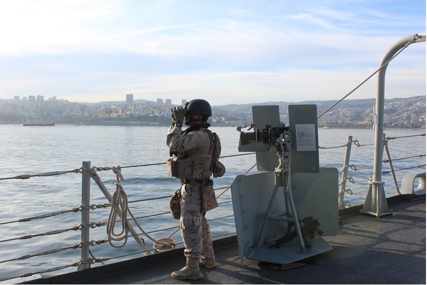The frigate 'Méndez Núñez' makes a stopover in Valparaíso