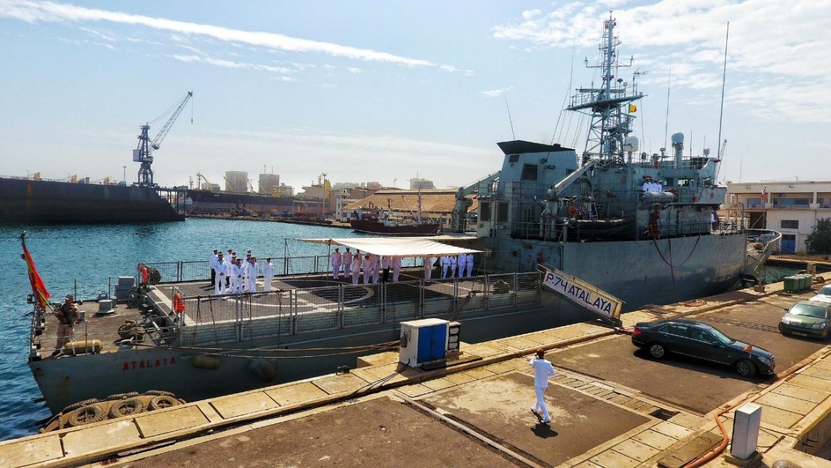 The patrol boat “Atalaya” cooperates with Senegal Armed Forces in Dakar