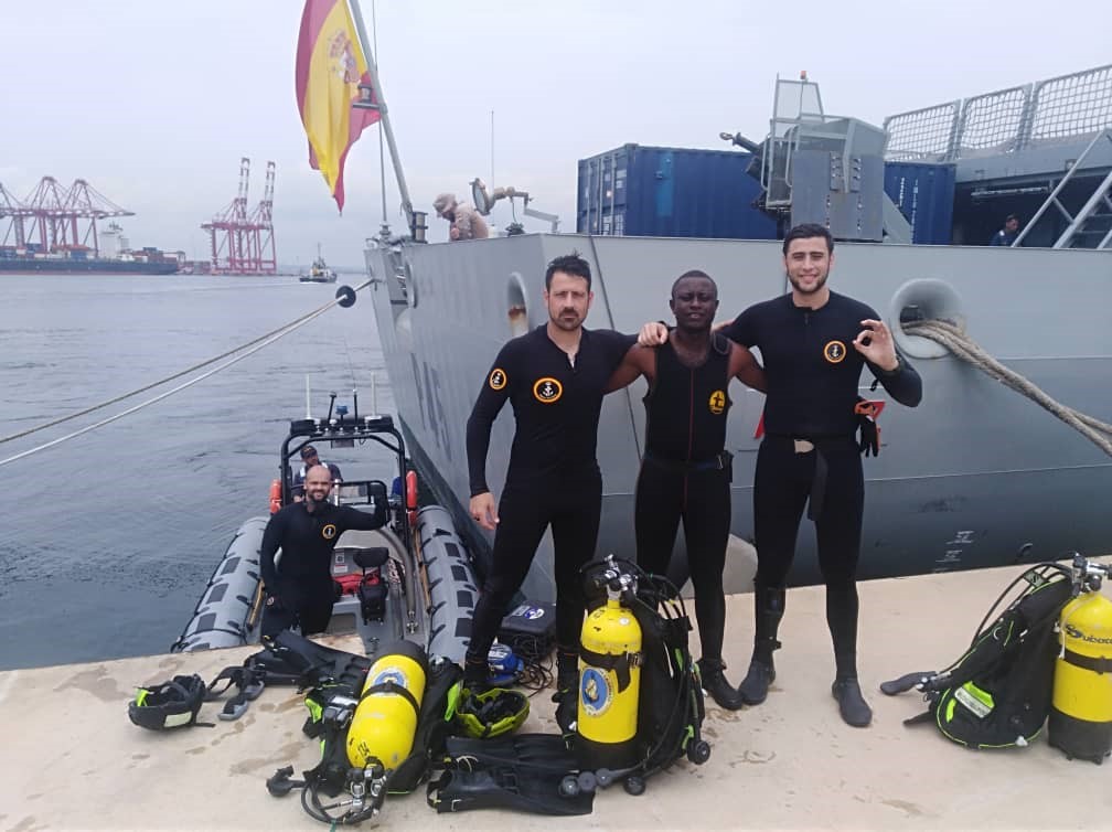 Diving with the Republic of Congo Navy
