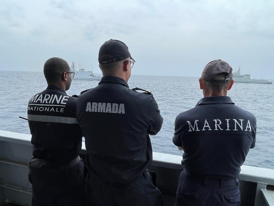 Participants in the exercise