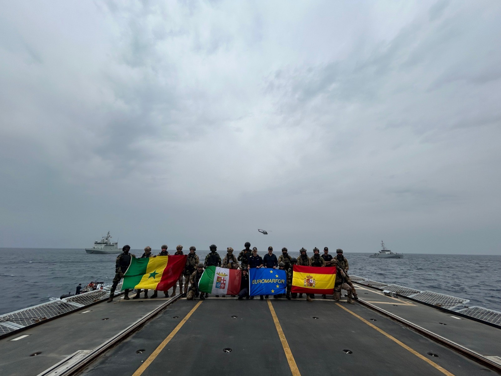 Participants in the exercise