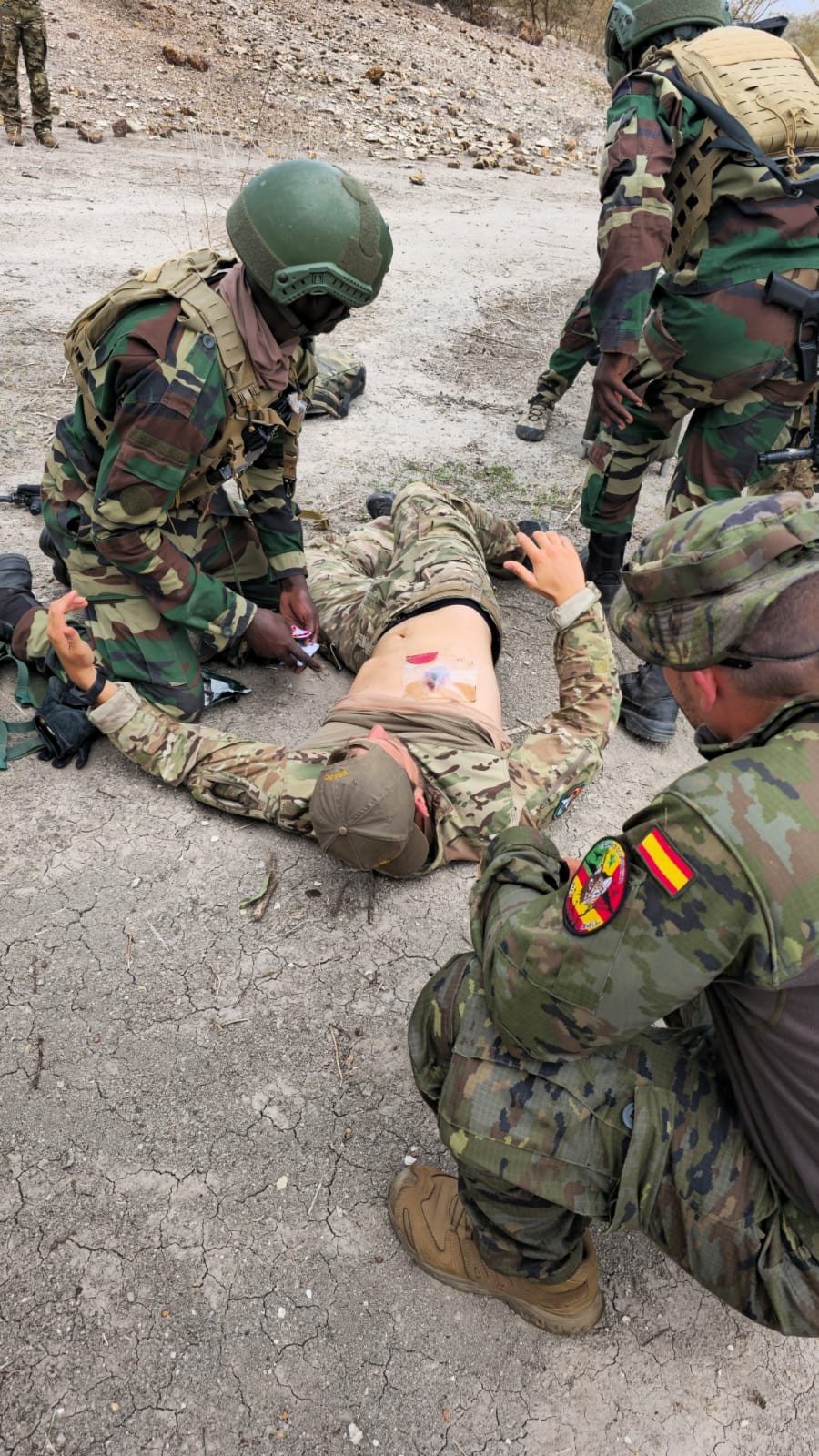 Personal de la FSA instruyéndose en TCCC