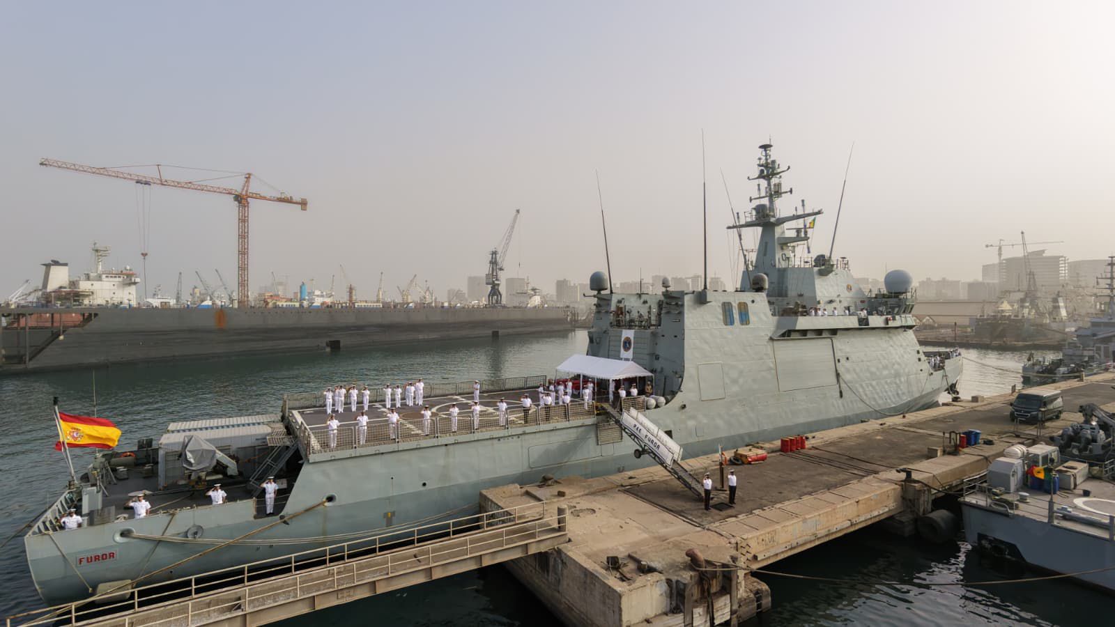 OPV Furor docked in Dakar