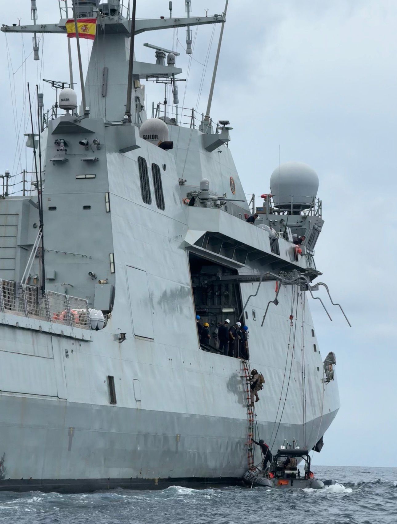 During the Passex exercise in the waters off São Tomé and Príncipe