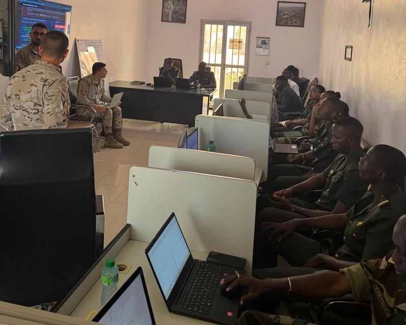 Senegalese military personnel during one of the sessions