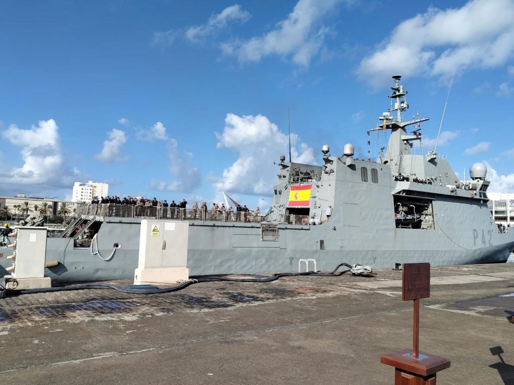 Arrival of the BAM 'Rayo'