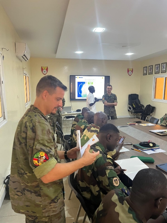 Instructors and students during one of the sessions